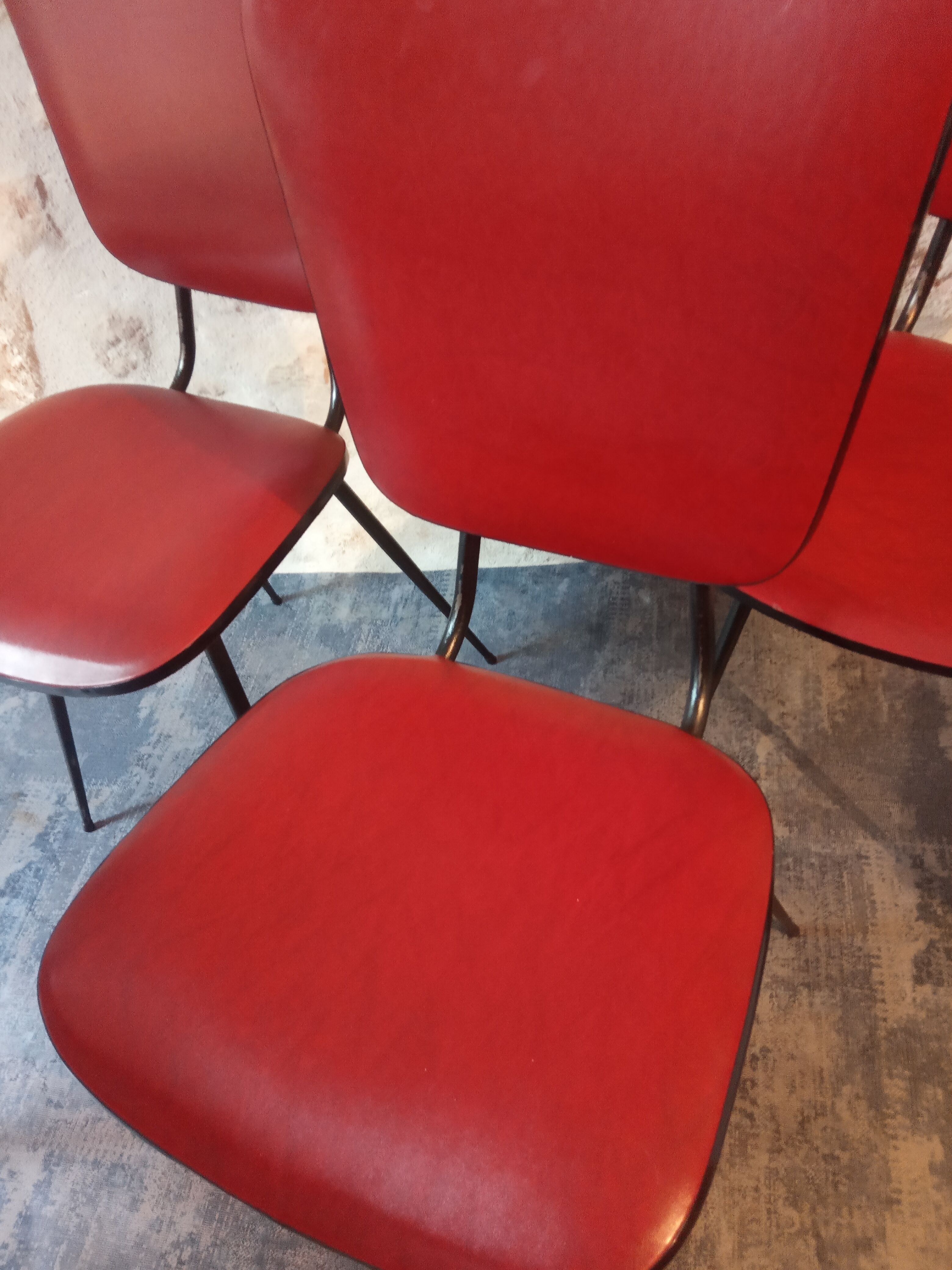 Red skai vintage chairs