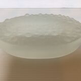 Empty pocket ashtray frosted glass