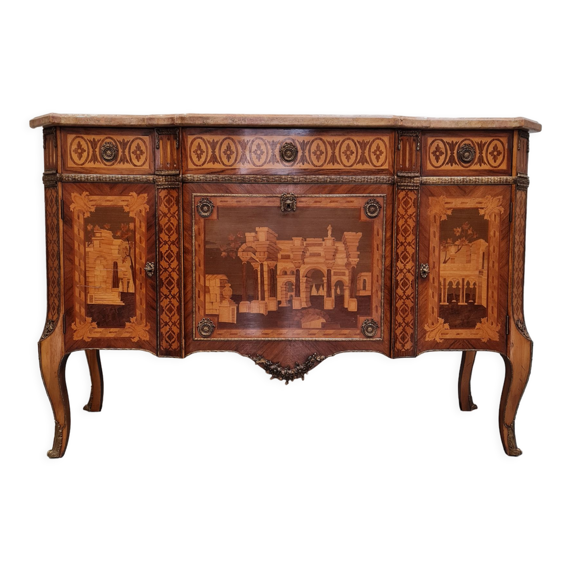 Transitional style antique french commode made in c1920