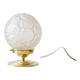 Art Deco table lamp with daisies