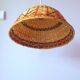 Woven wicker pendant light, 1970s.