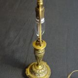 Single-fire bronze lamp, H 37 cm