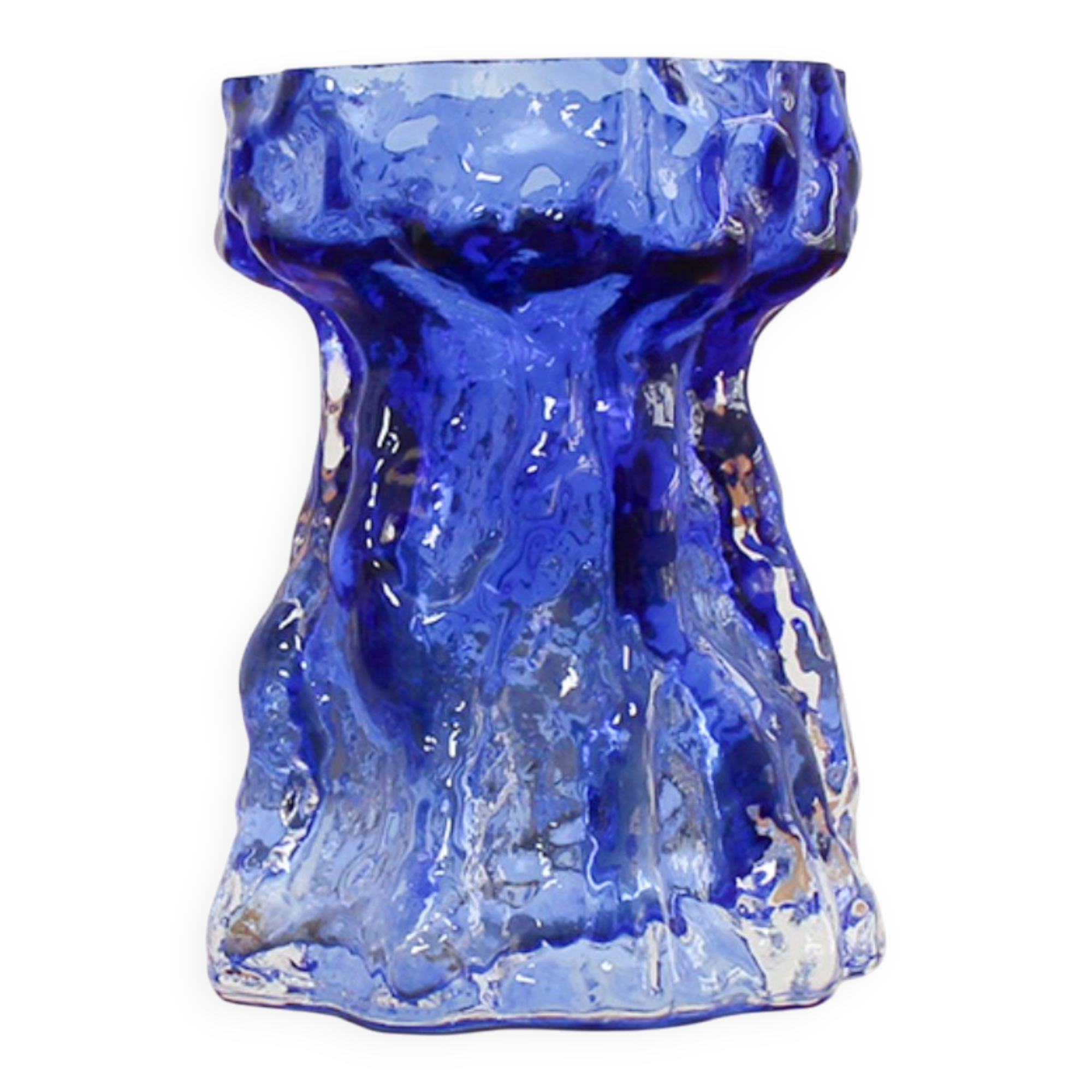 Ingrid Glas vase, blue