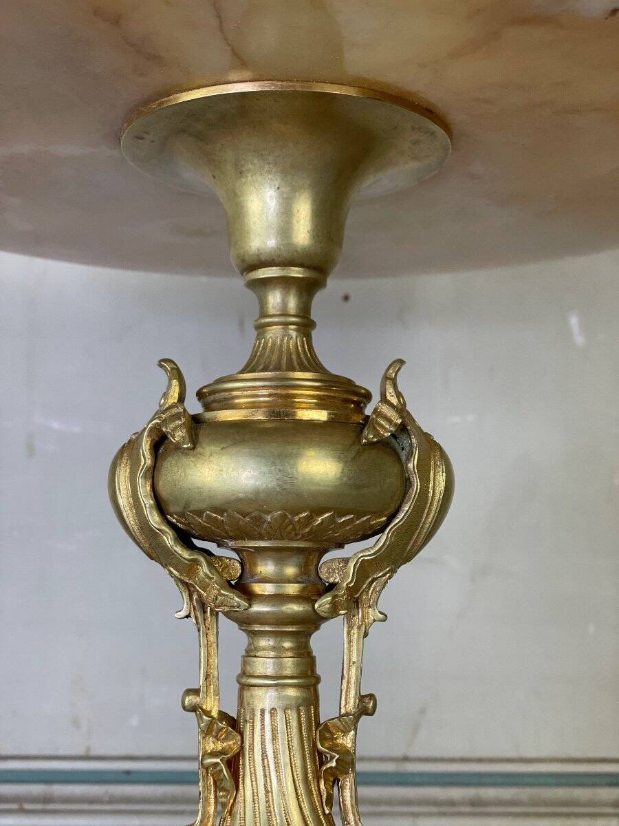 Coupe en onyx et bronze doré vers 1880