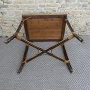 Bamboo and rattan table from the Perret & Vibert house, late 19th century.