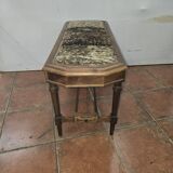 Old walnut piano bench