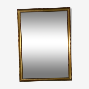 Rectangular gilded mirror