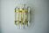 Venini wall lamp, triedri glass, murano, italy, 1970