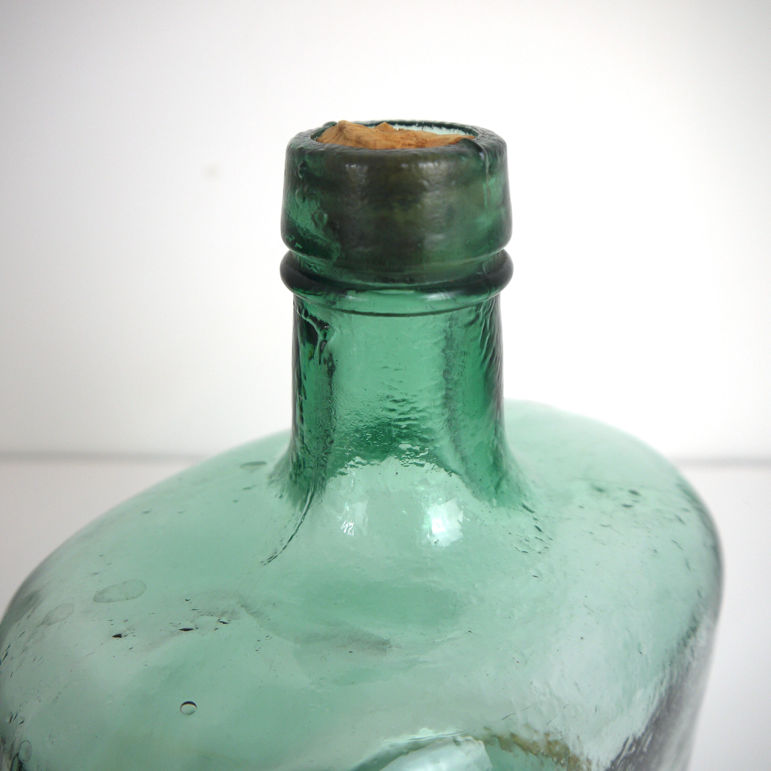 Demijohn oval blue-green