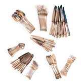 "Boreal" cutlery set by Christofle, 84 pieces.