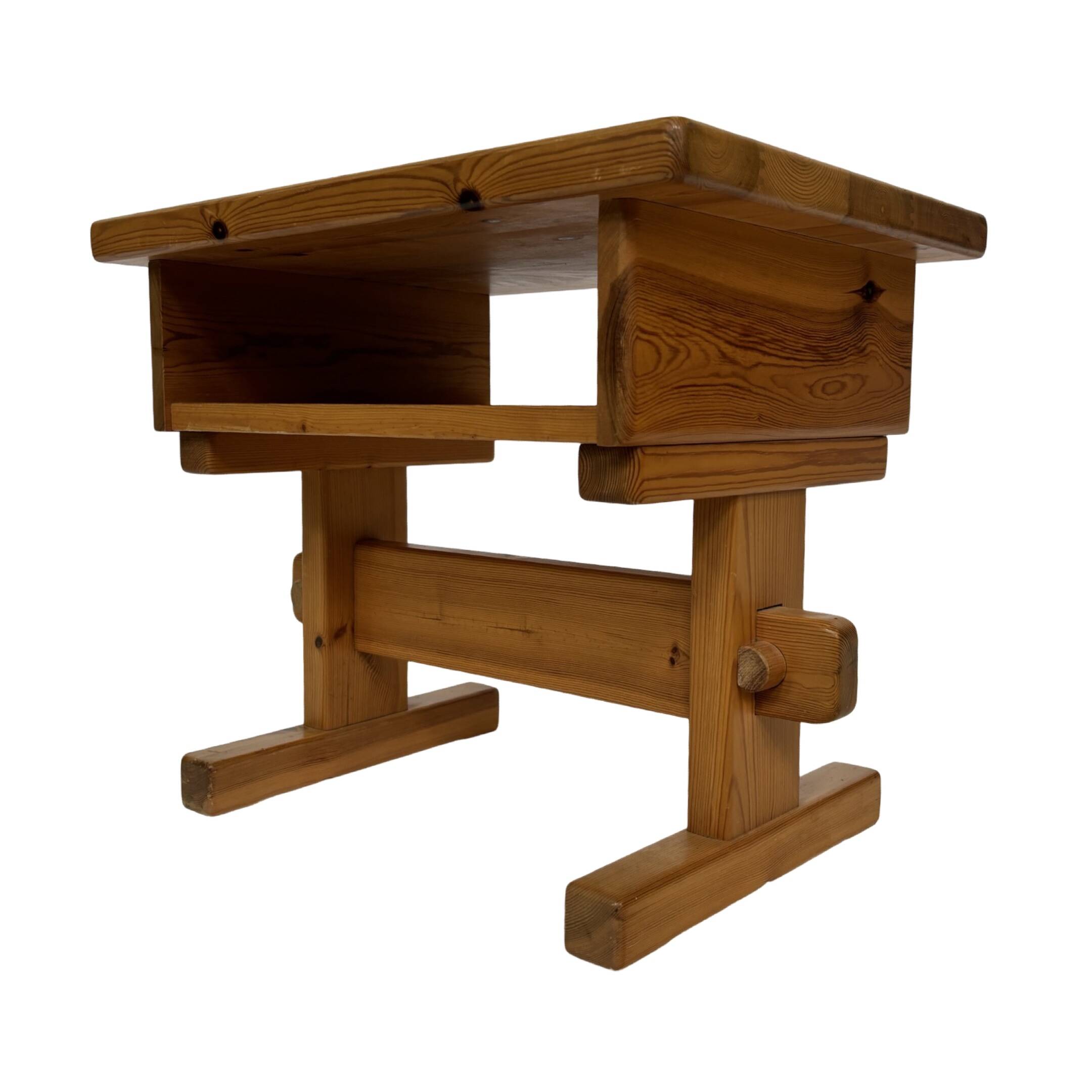 Vintage bedside table side table pinewood 70's design