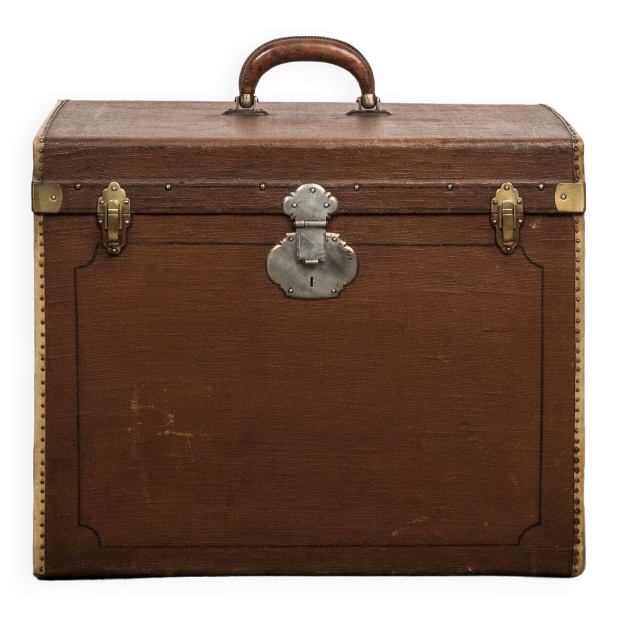 Malle vintage en forme de cube