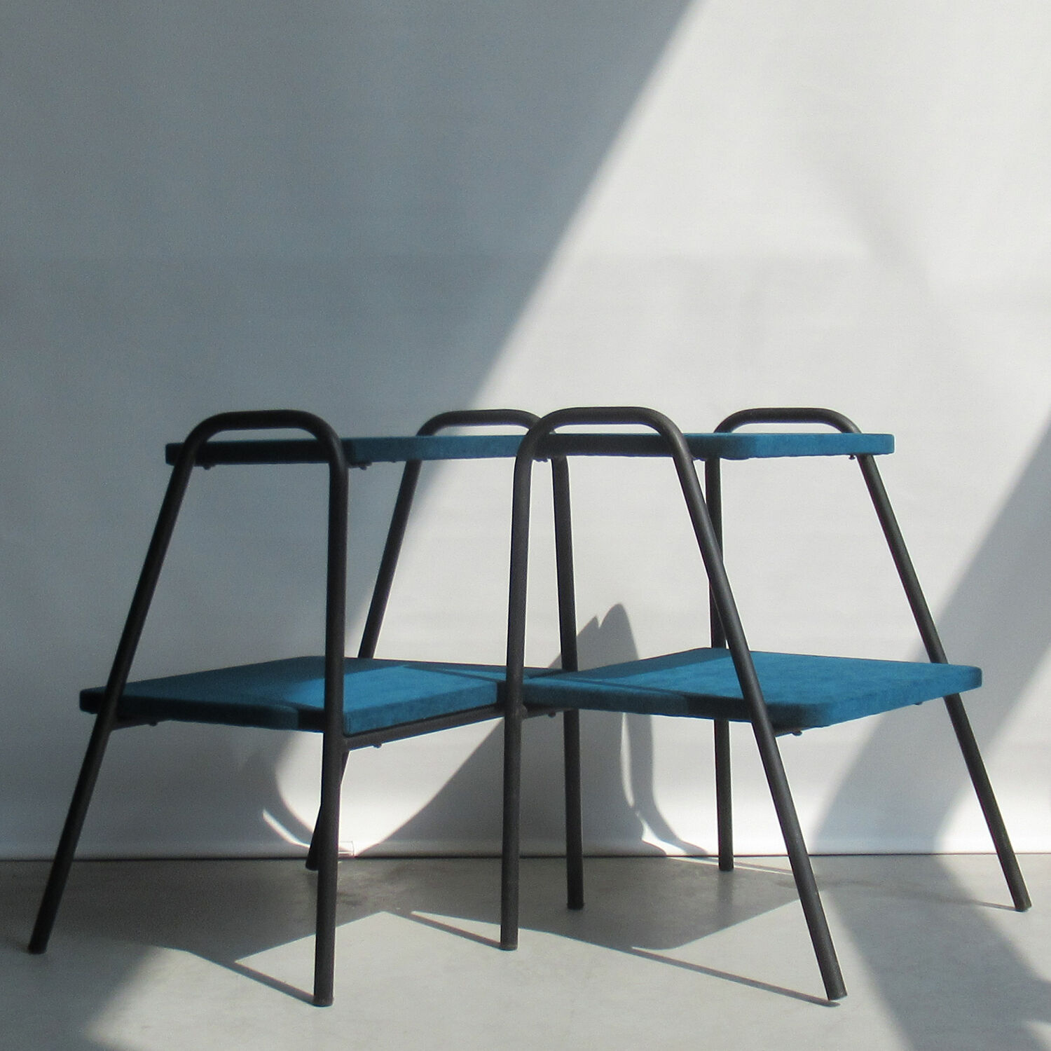 Pair of side tables Pierre Guariche for Meurop 1950
