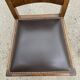 Set de 6 chaises art déco assise cuir