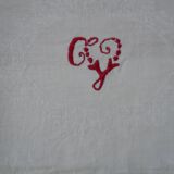 Ancient linen damask towels