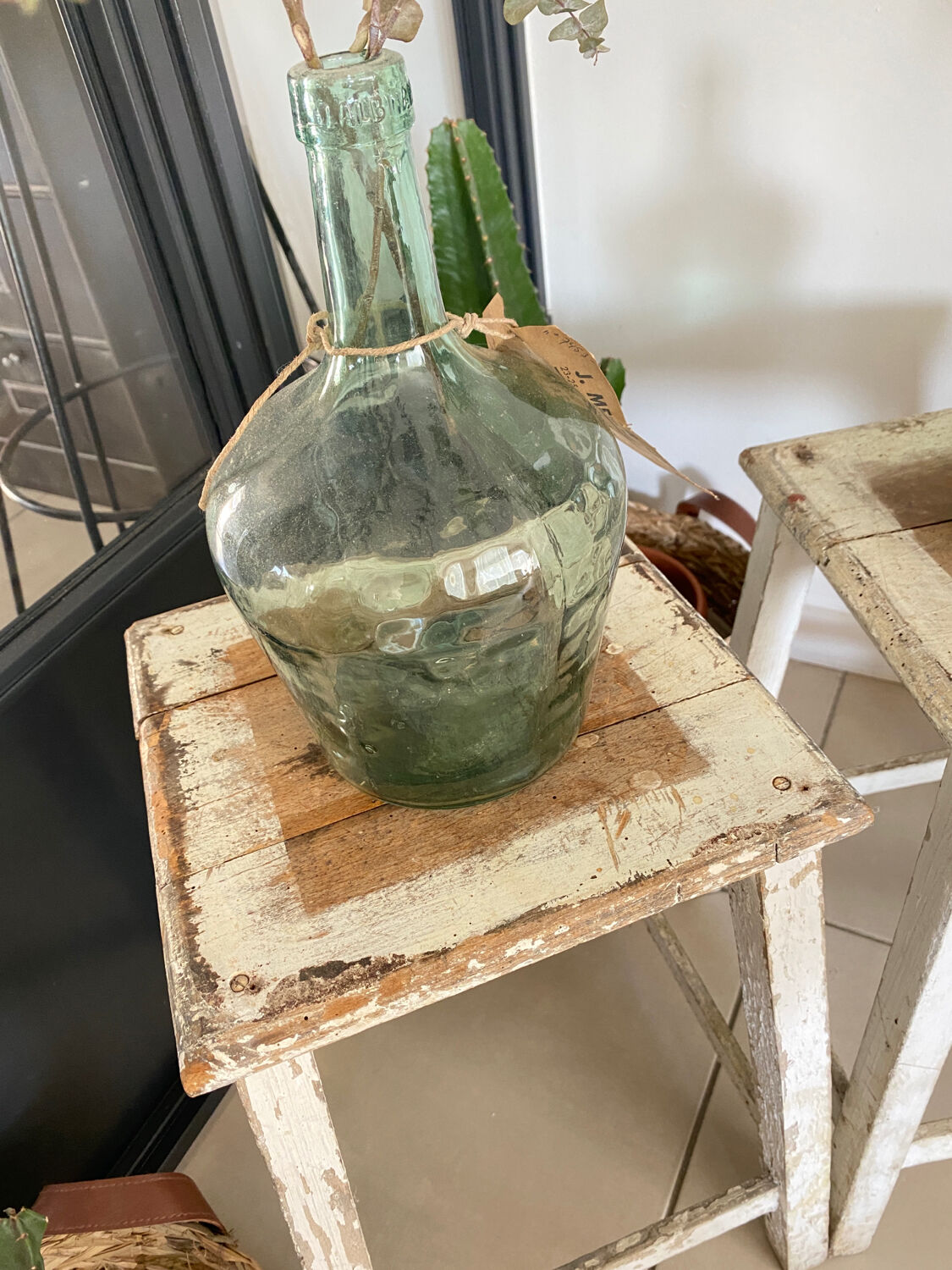 Old wooden painter's stools