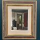 Original Swedish Oil on Canvas – 'Kitchen II' by Osvald Rasmussen – Signed – Vintage and Framed – 41 × 37 cm (16.1" × 14.6")