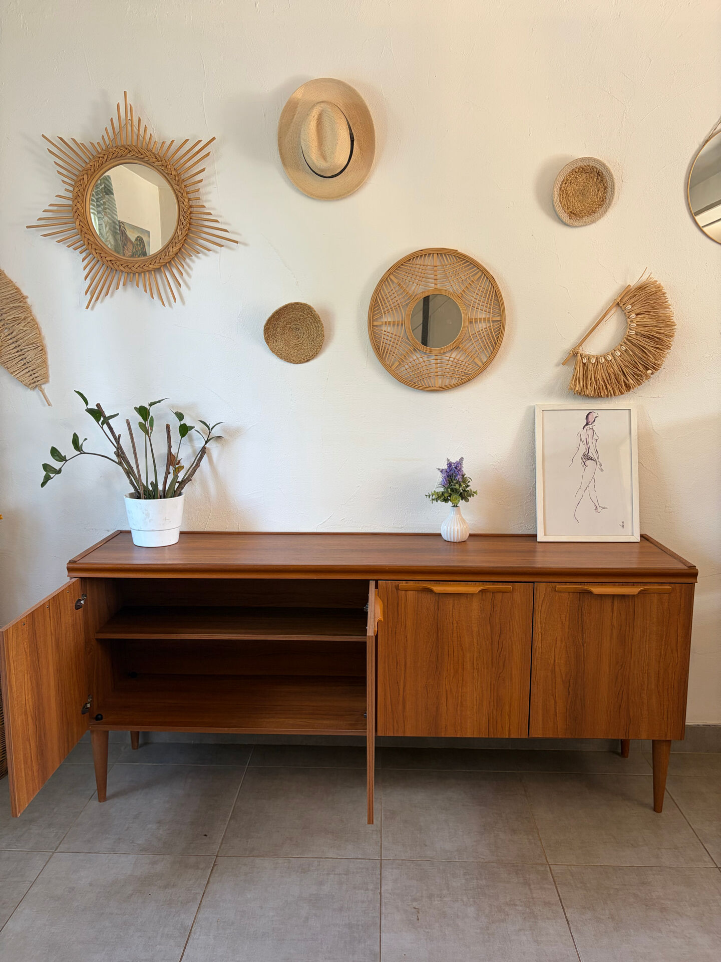 90s vintage enfilade