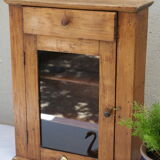 Country wall display in old walnut wood