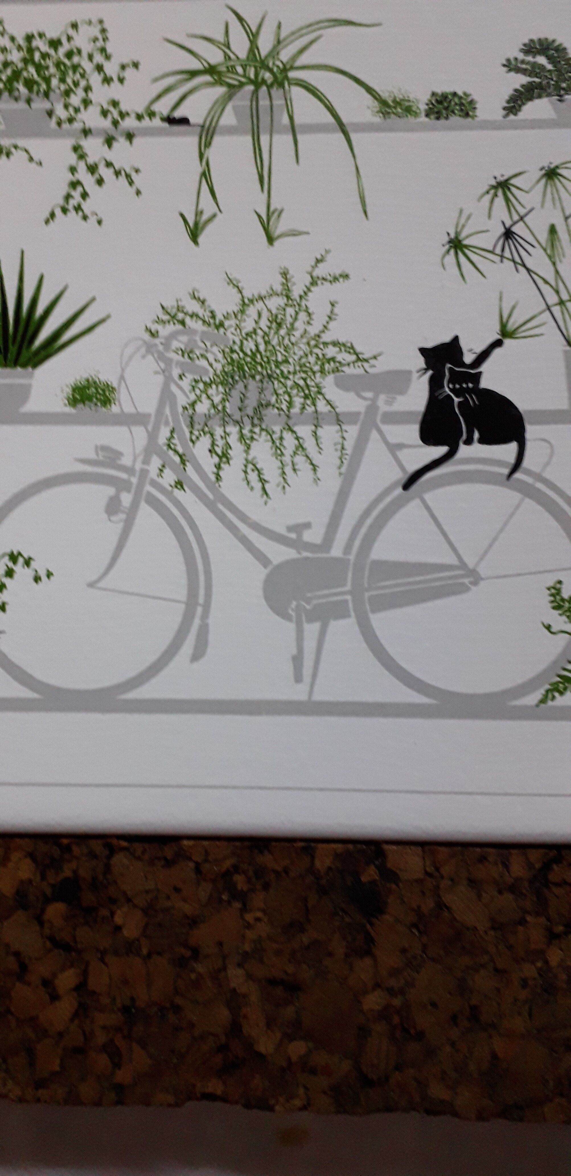 Decorative ceramic and cork underside