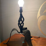 Wrought iron table lamp