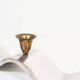 Brutalist 1990s 'Wave' aluminium and brass candelabra