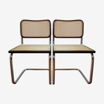 Pair of B32 by Marcel Breuer Cesca chairs