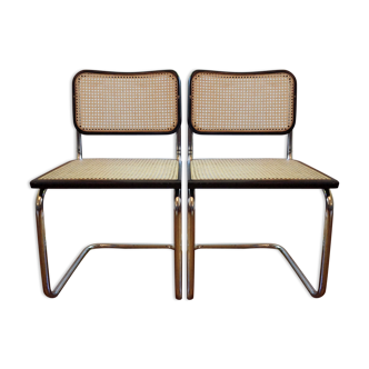 Pair of B32 by Marcel Breuer Cesca chairs