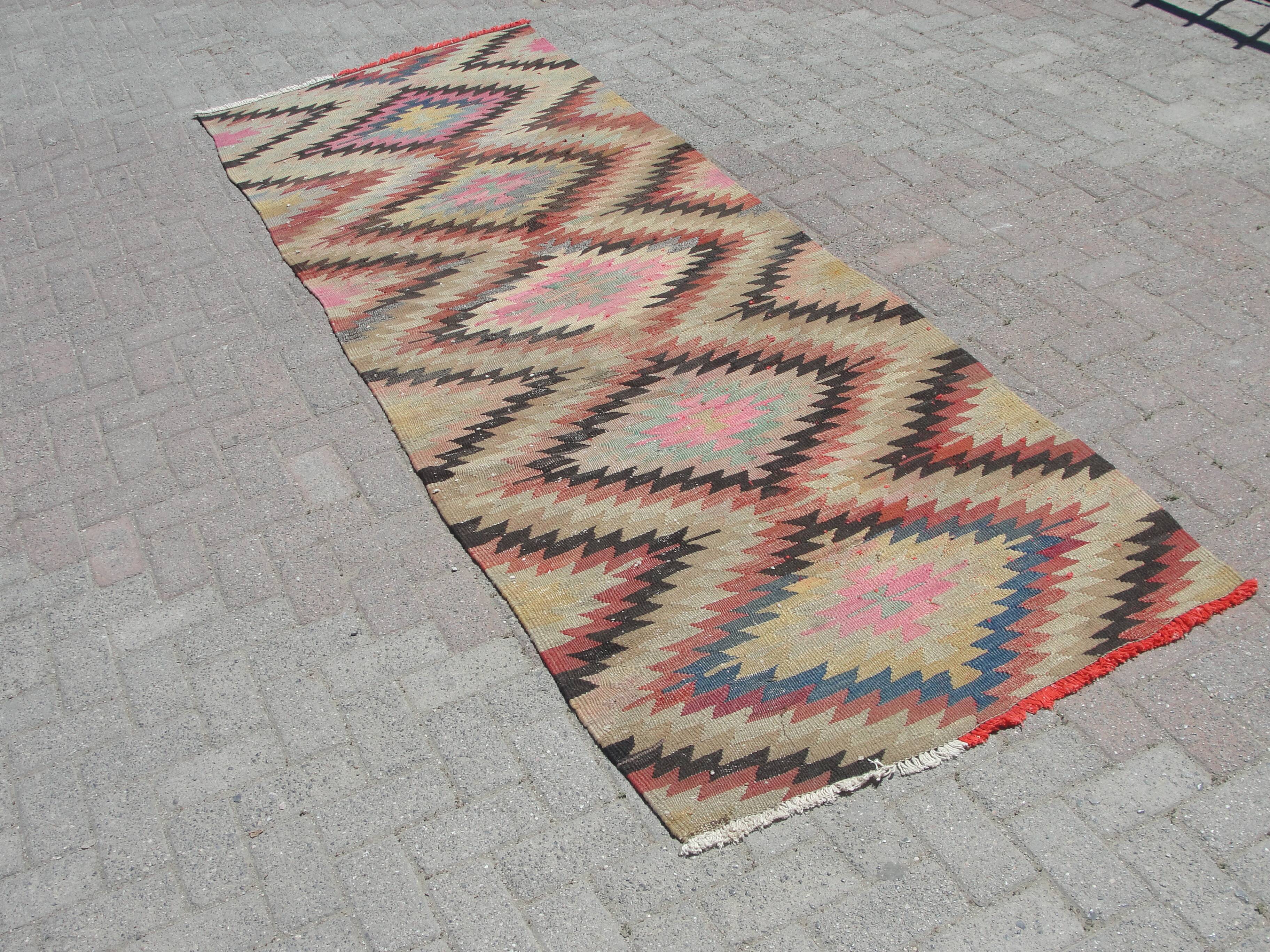 Handmade kilim rug runner