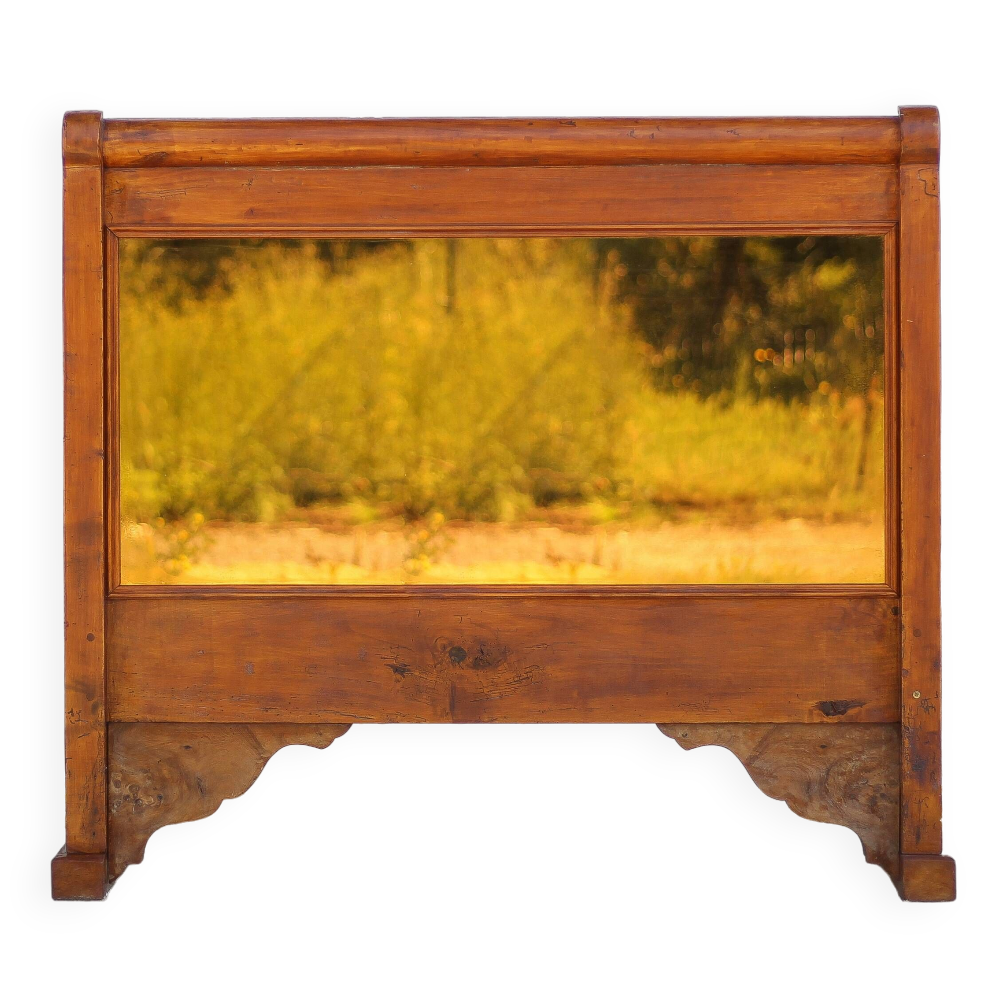 Handcrafted wooden bar, mirror bar and marble slab, wooden furniture