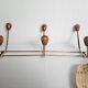 Vintage wall coat rack