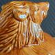 Vintage Ceramic Wild Boar Head Terrine, Game Serving Dish