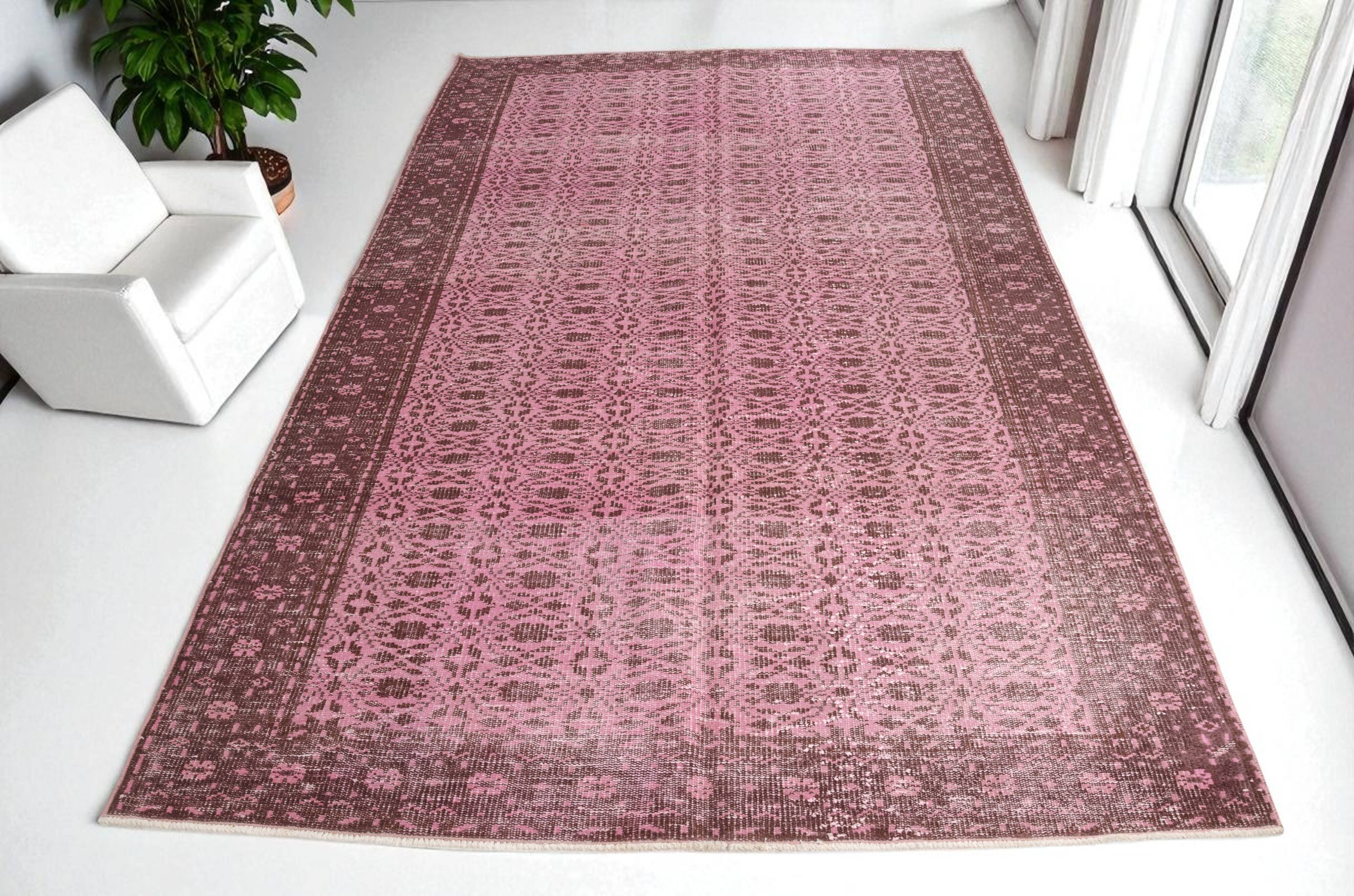 Decorative Pink Oushak Carpet sku 2527