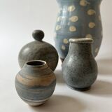Set of 2 handmade ceramic vases