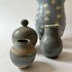 Set of 2 handmade ceramic vases