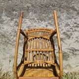 Fauteuil à bascule enfant en rotin