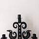 Wrought iron candlestick - height 53 cm