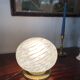 Lampe laiton et verre de Murano vintage