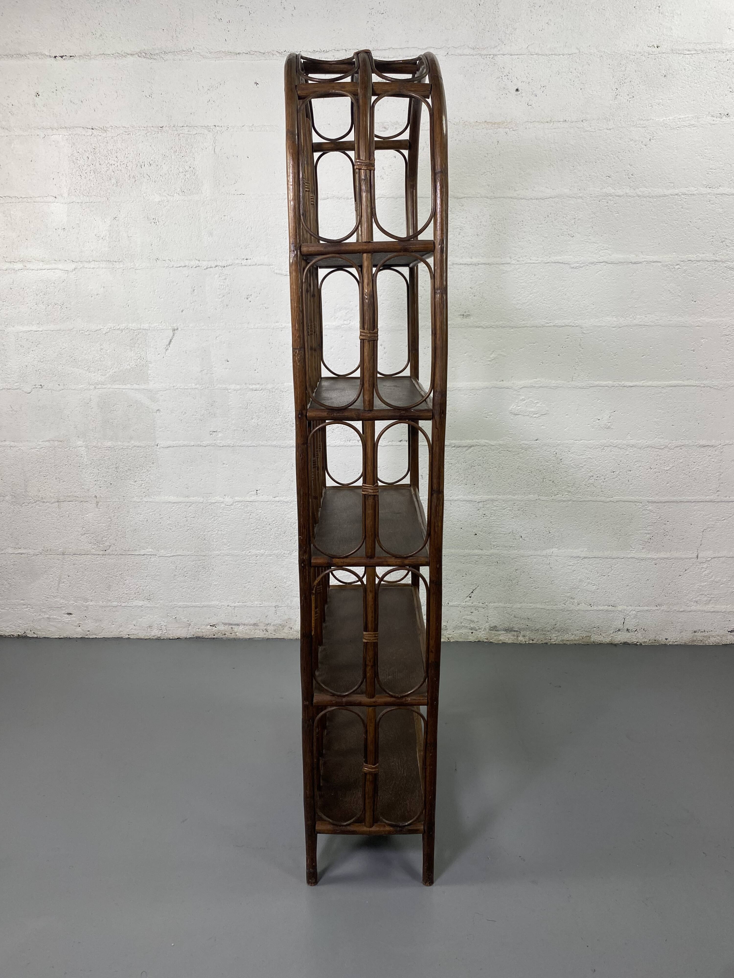 Rattan shelf
