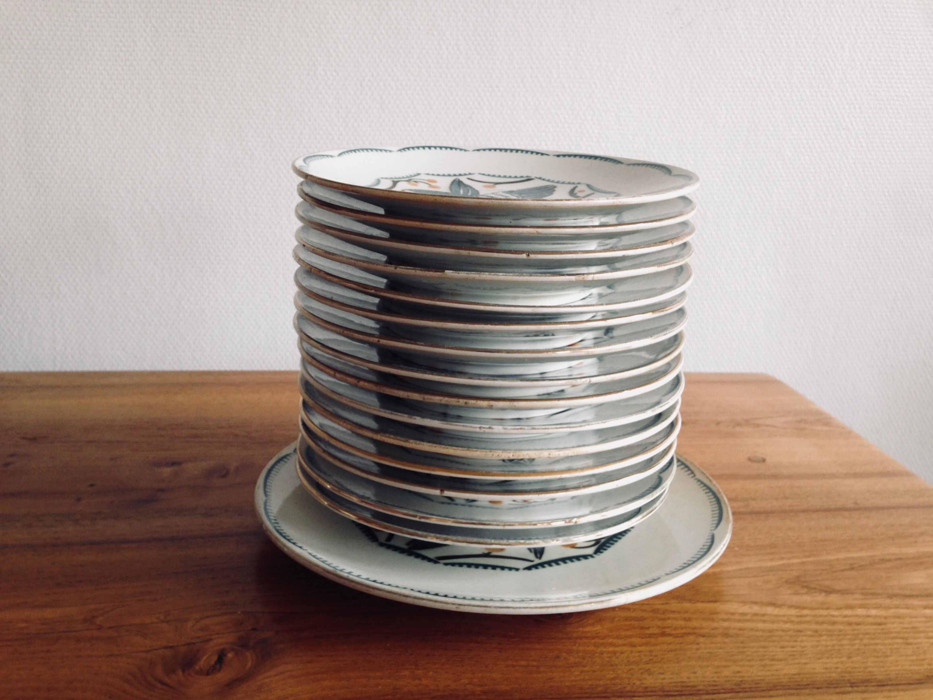 Service to dessert Lunéville by Geo Condé 1930