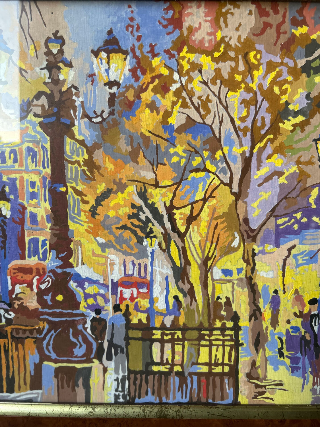 Vintage painting of Paris's grand avenues.