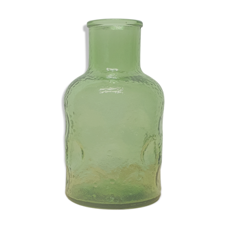 Structured glass bottle tinted vintage 70/80