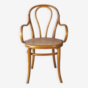 Fauteuil Thonet N°18, 1875 cannge neuf, Art nouveau