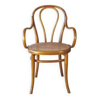 Thonet armchair N°18, 1875 new cannge, Art Nouveau