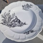 Salins earthenware table service model Chantal, 55 pieces.