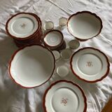 Monogrammed dessert service