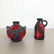 Ensemble de 2 vases originaux en céramique d'atelier de Marei Ceramics, Allemagne, 1970