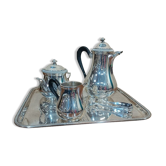 Silver metal tea set