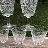 10 baroque stemmed glasses