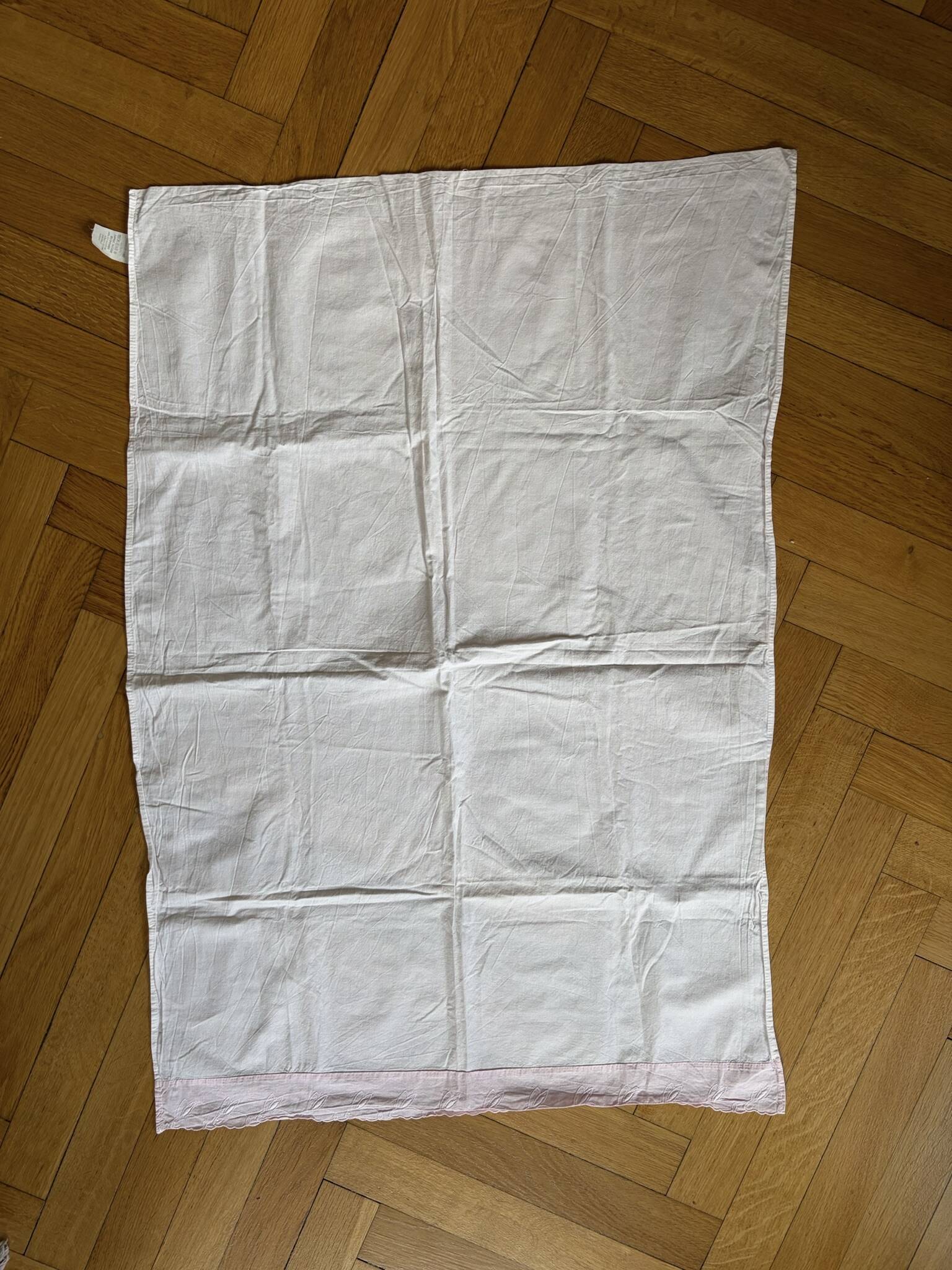 Children's bed sheet, baby, vintage antique linen